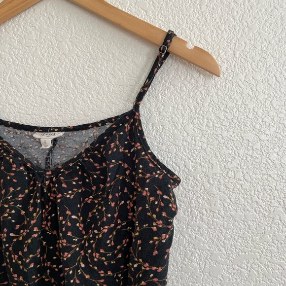 Ana | front tie floral spaghetti strap sun dress size small - Picture 2 of 9